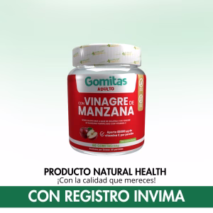 Gomitas vinagre de Manzana 60uds  INVIMA